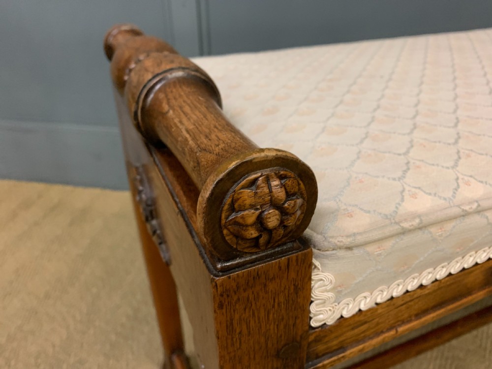 19th Century Rosewood Window Bench View X