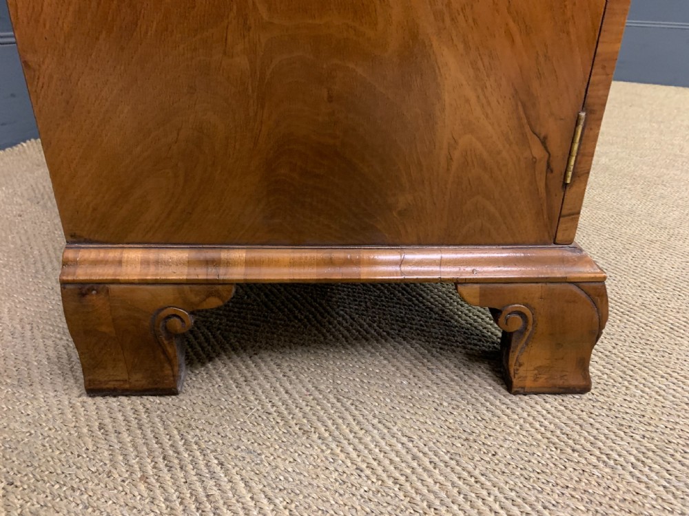 Burr Walnut Glazed Bookcase View IX