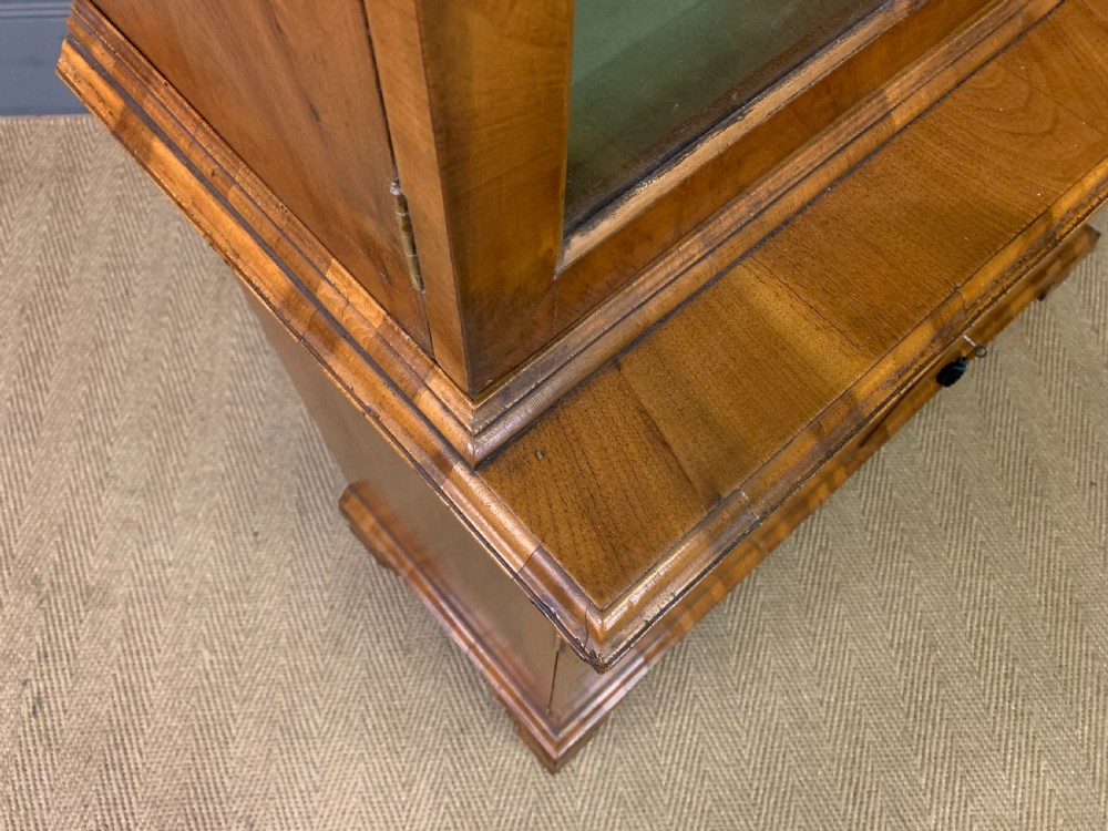 Burr Walnut Glazed Bookcase View X