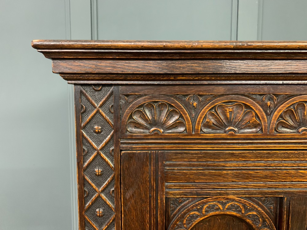 Carved Oak Wardrobe View II