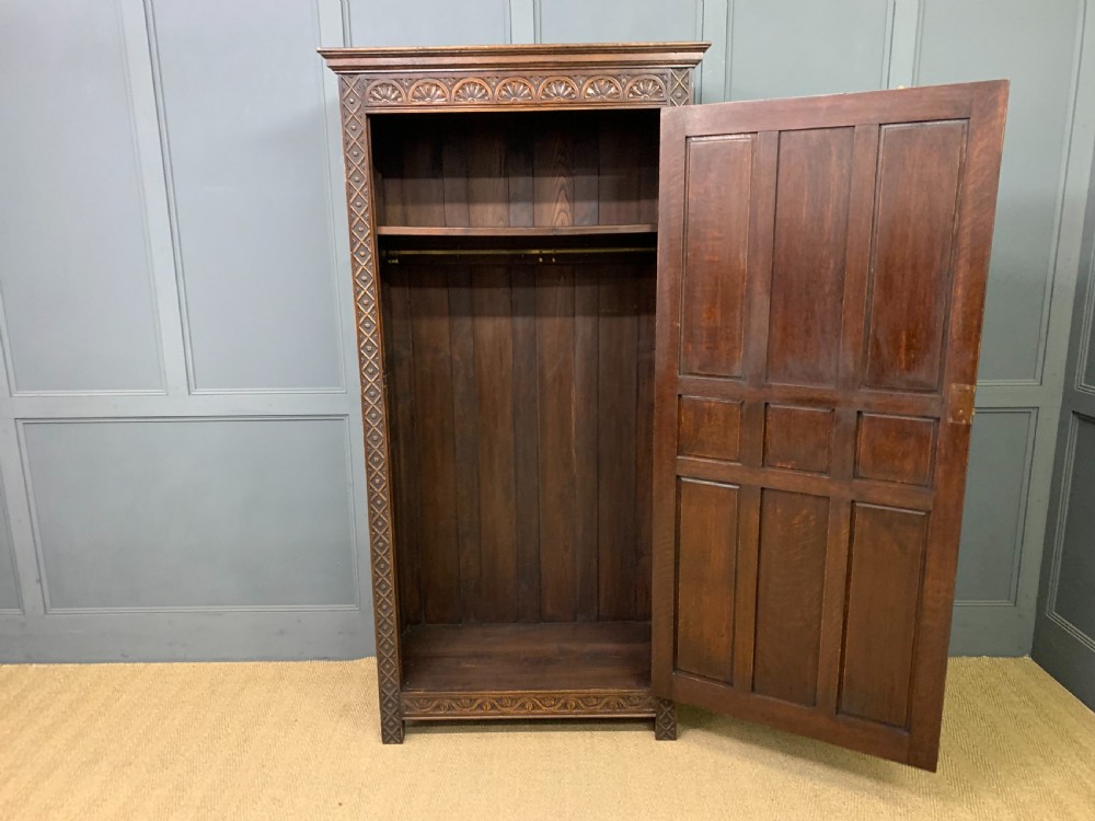 Carved Oak Wardrobe View VIII