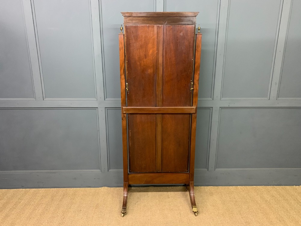 Inlaid Mahogany Cheval Mirror View X