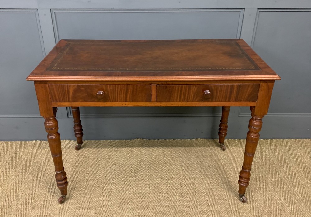 Victorian Mahogany Writing Table by Jas Shoolbred