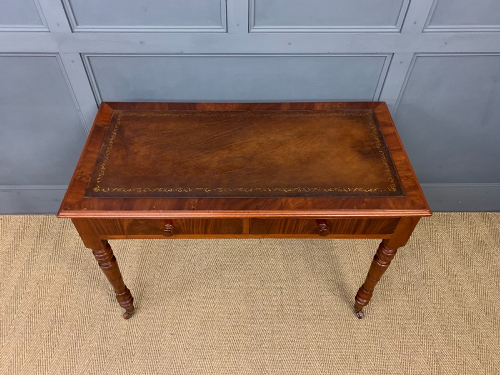 Victorian Mahogany Writing Table by Jas Shoolbred View III