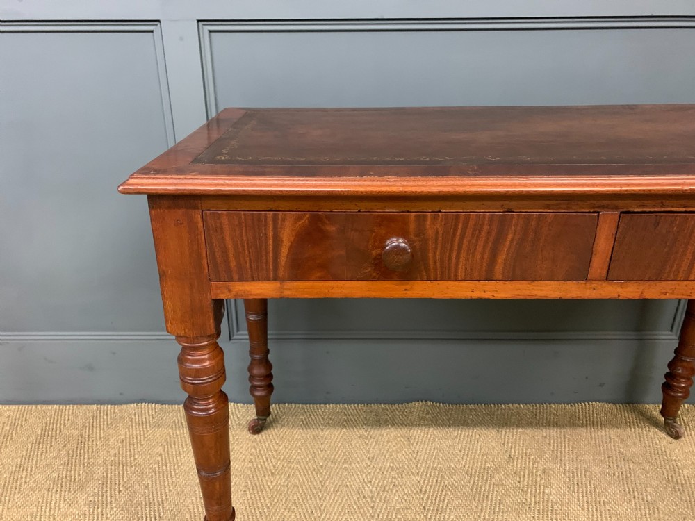 Victorian Mahogany Writing Table by Jas Shoolbred View IV