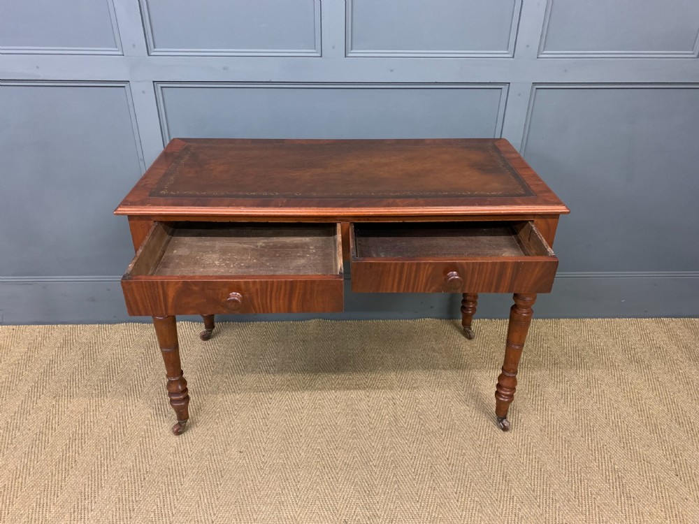 Victorian Mahogany Writing Table by Jas Shoolbred View V