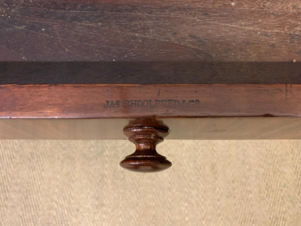 Victorian Mahogany Writing Table by Jas Shoolbred View VI