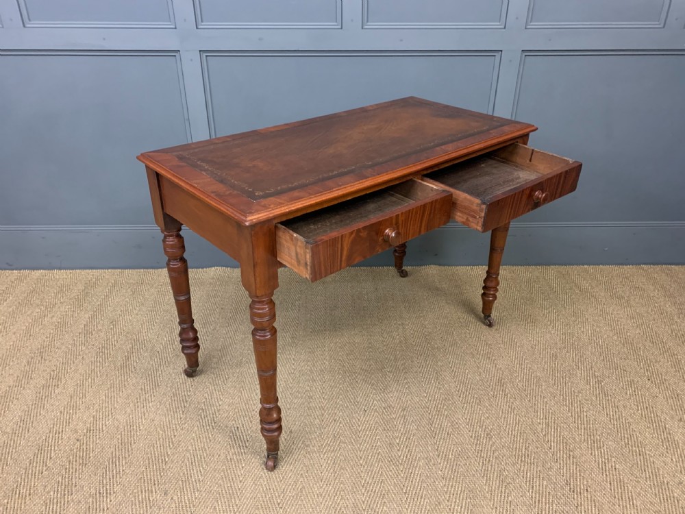 Victorian Mahogany Writing Table by Jas Shoolbred View X