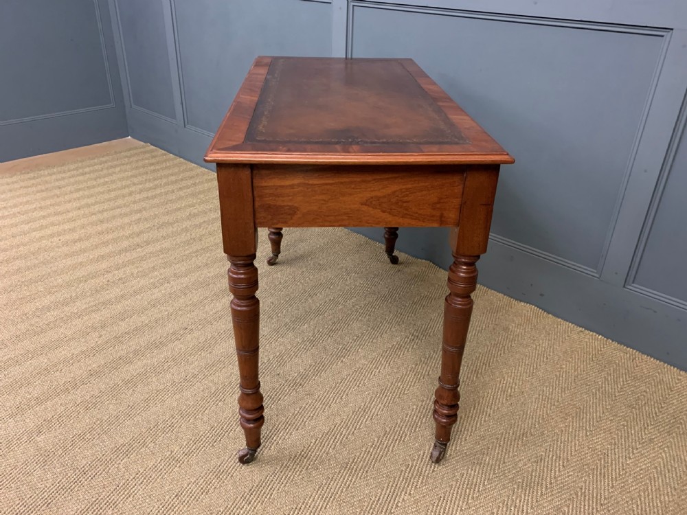 Victorian Mahogany Writing Table by Jas Shoolbred View XII