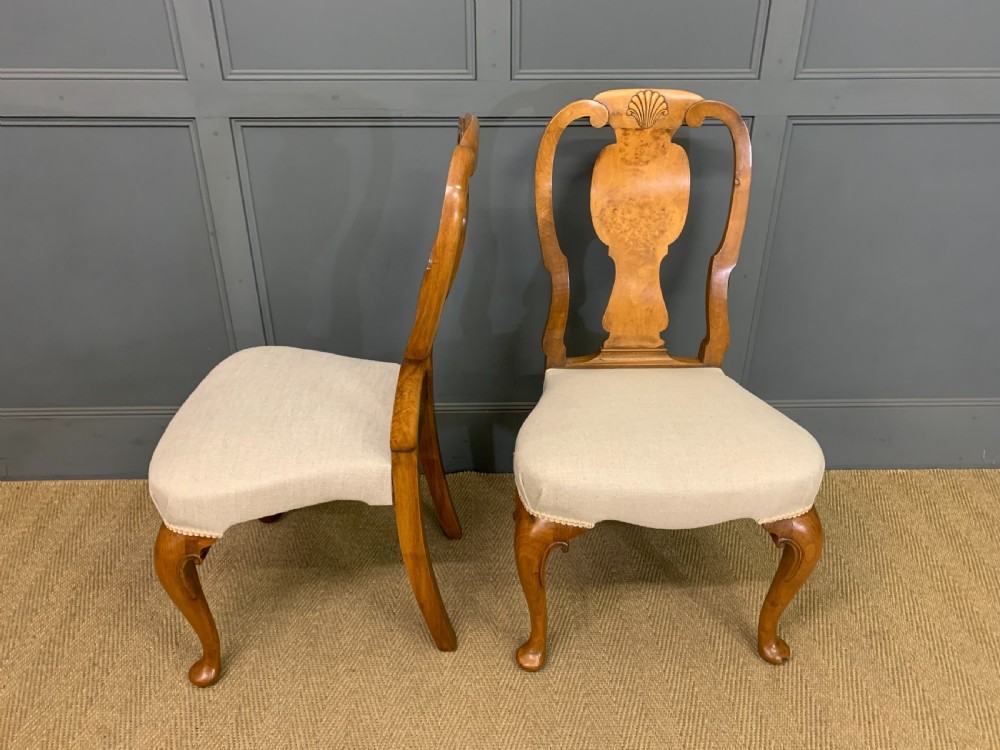Pair of Walnut Chairs by Maple & Co. View V