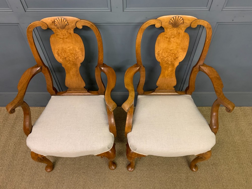 Pair of Walnut Armchairs by Maple & Co. View III