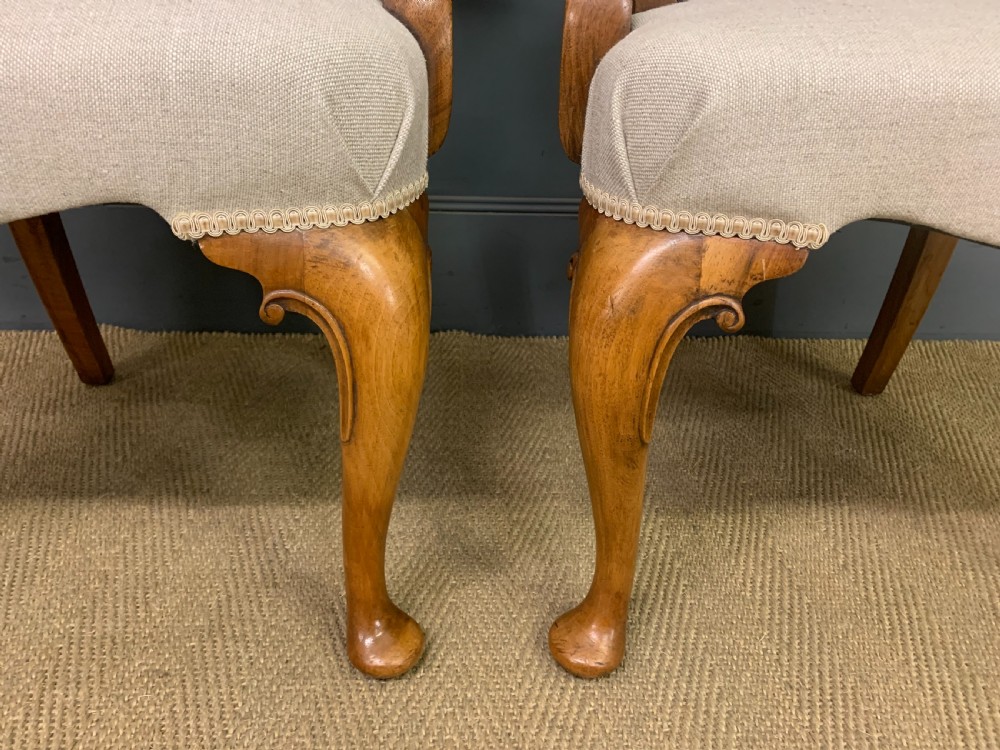 Pair of Walnut Armchairs by Maple & Co. View IV