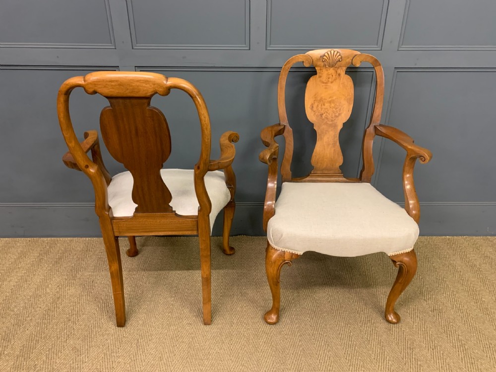 Pair of Walnut Armchairs by Maple & Co. View VI