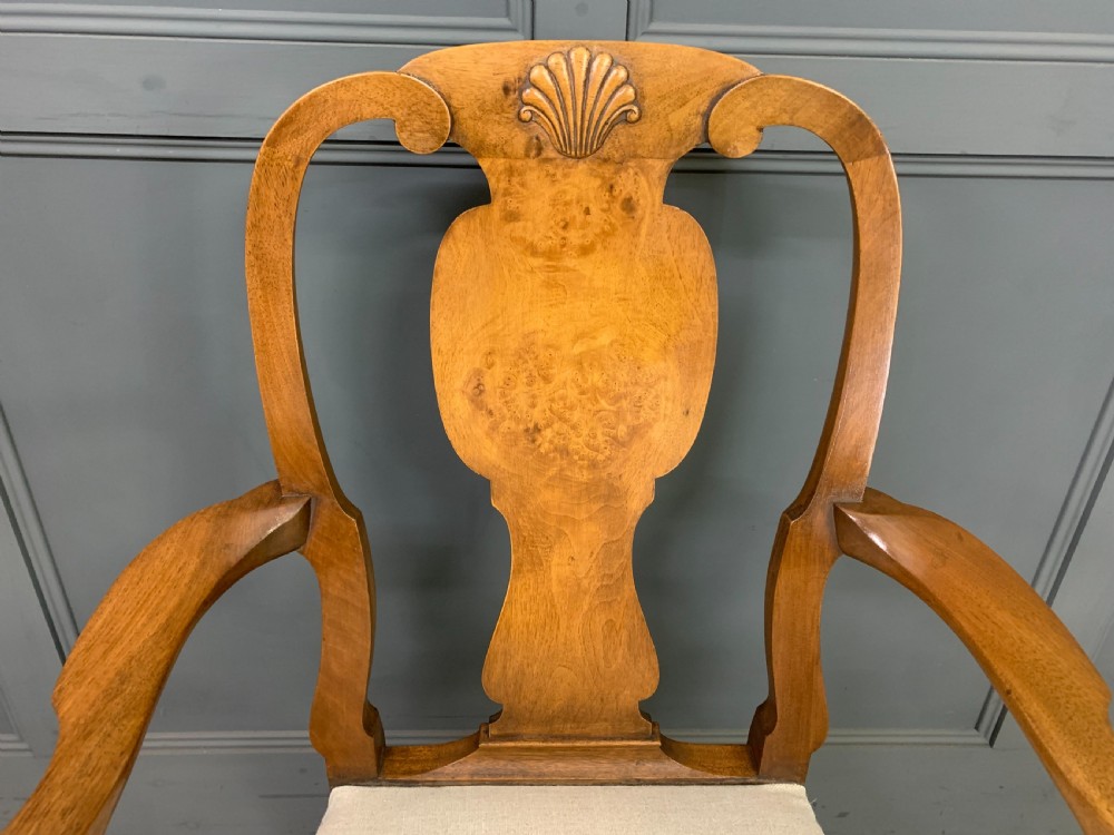 Pair of Walnut Armchairs by Maple & Co. View VII