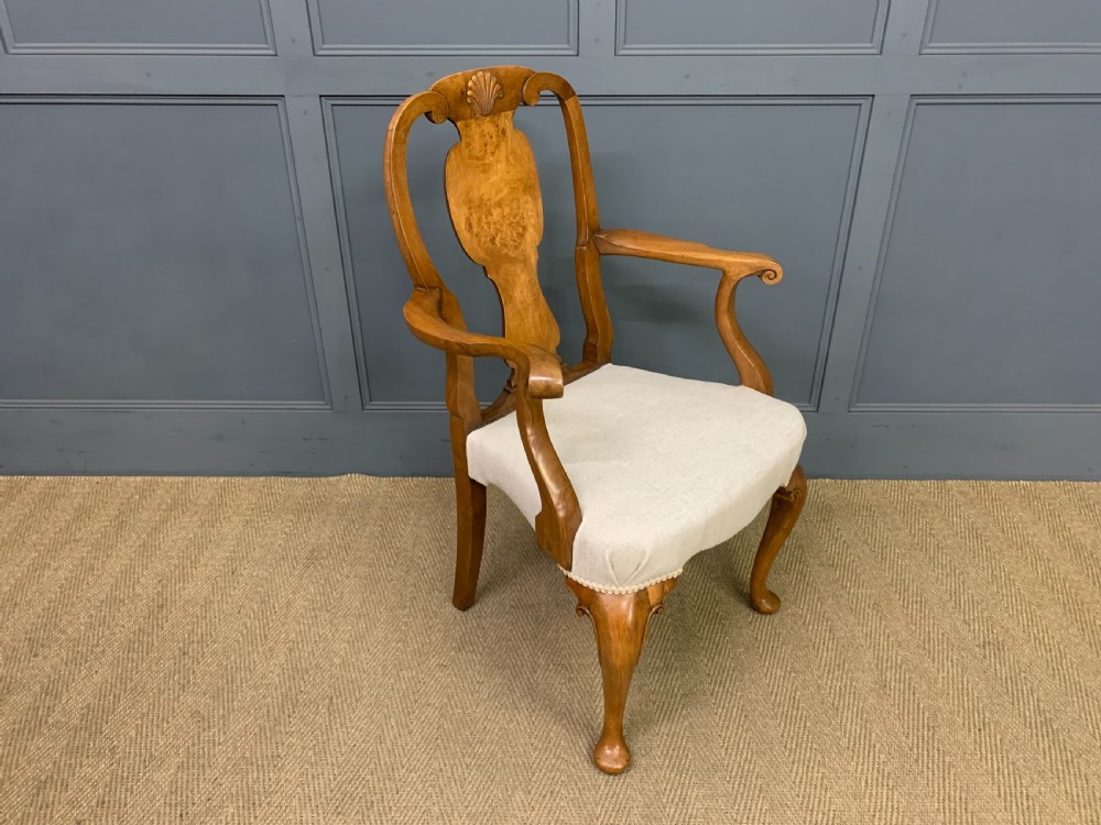 Pair of Walnut Armchairs by Maple & Co. View X