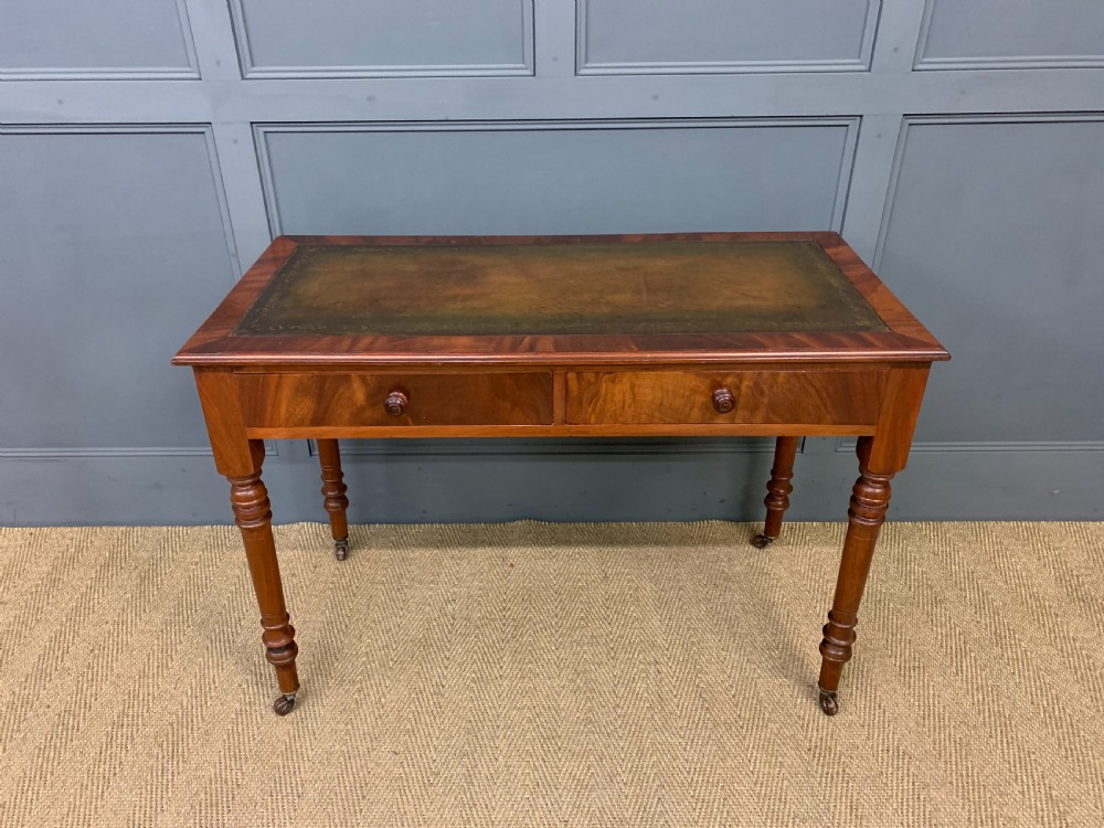 Victorian Mahogany Writing Table by Jas Shoolbred View II
