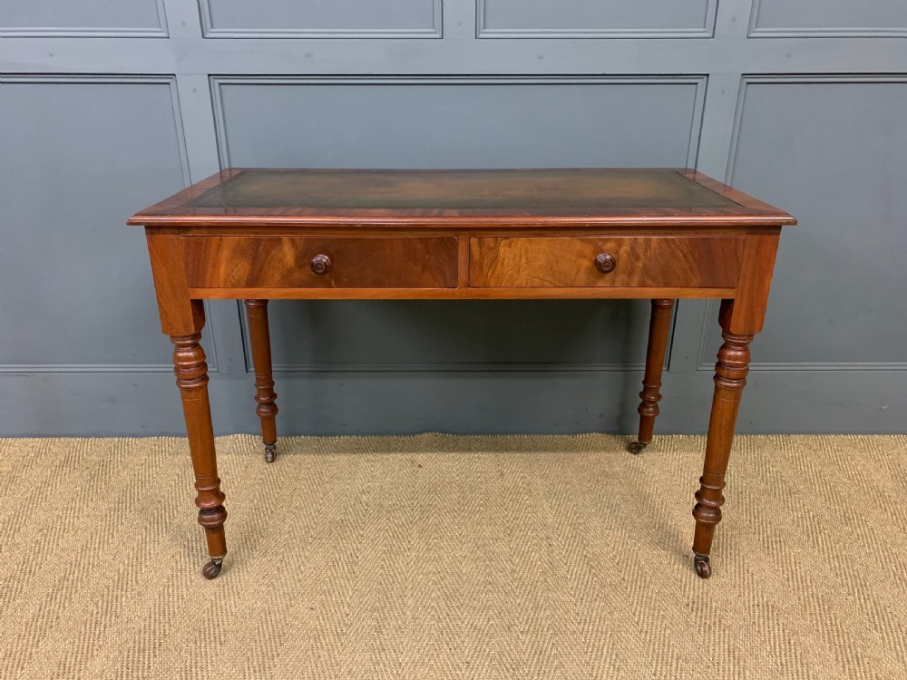 Victorian Mahogany Writing Table by Jas Shoolbred View III