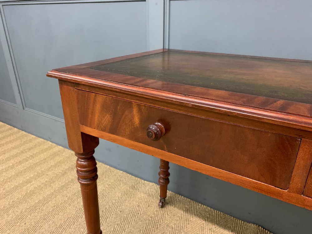 Victorian Mahogany Writing Table by Jas Shoolbred View V