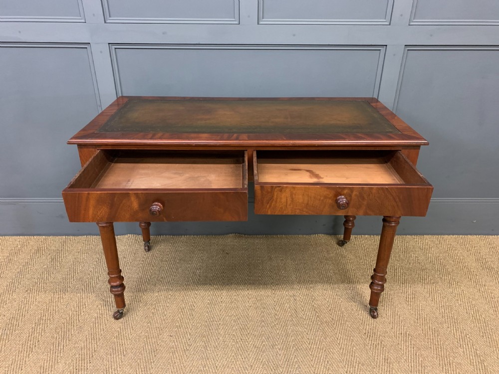 Victorian Mahogany Writing Table by Jas Shoolbred View VII