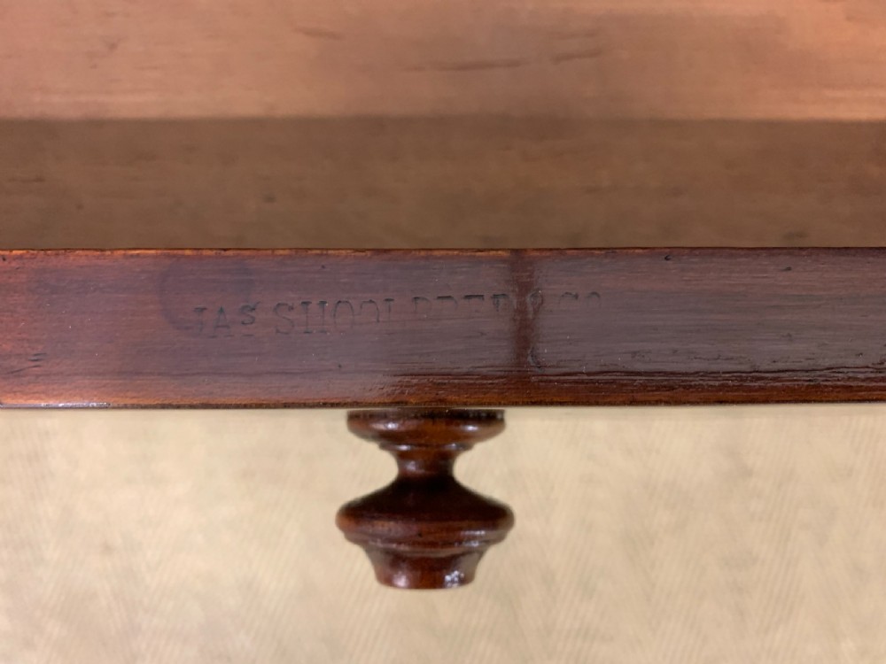 Victorian Mahogany Writing Table by Jas Shoolbred View VIII