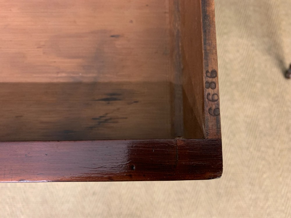 Victorian Mahogany Writing Table by Jas Shoolbred View IX