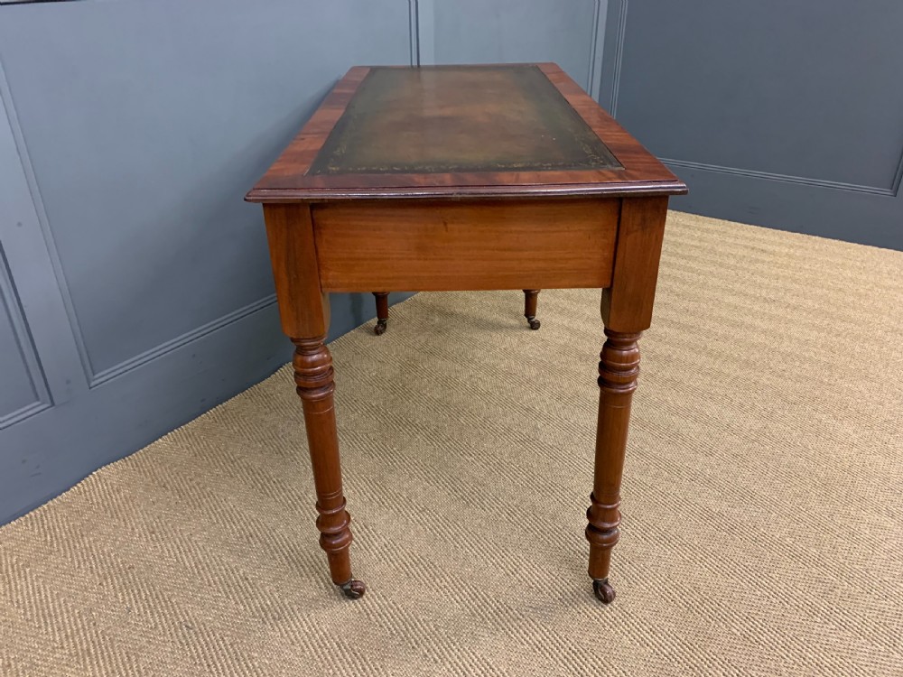 Victorian Mahogany Writing Table by Jas Shoolbred View XII