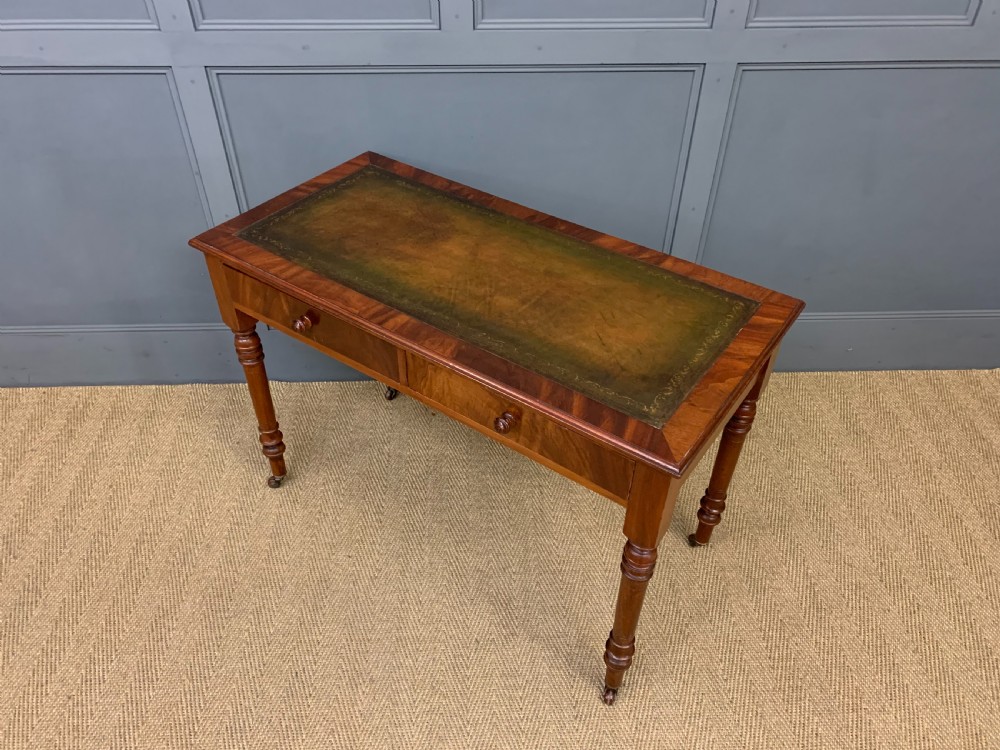 Victorian Mahogany Writing Table by Jas Shoolbred View XIV