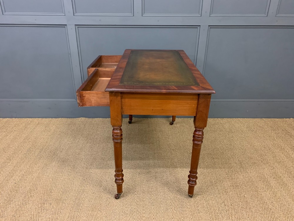Victorian Mahogany Writing Table by Jas Shoolbred View XV