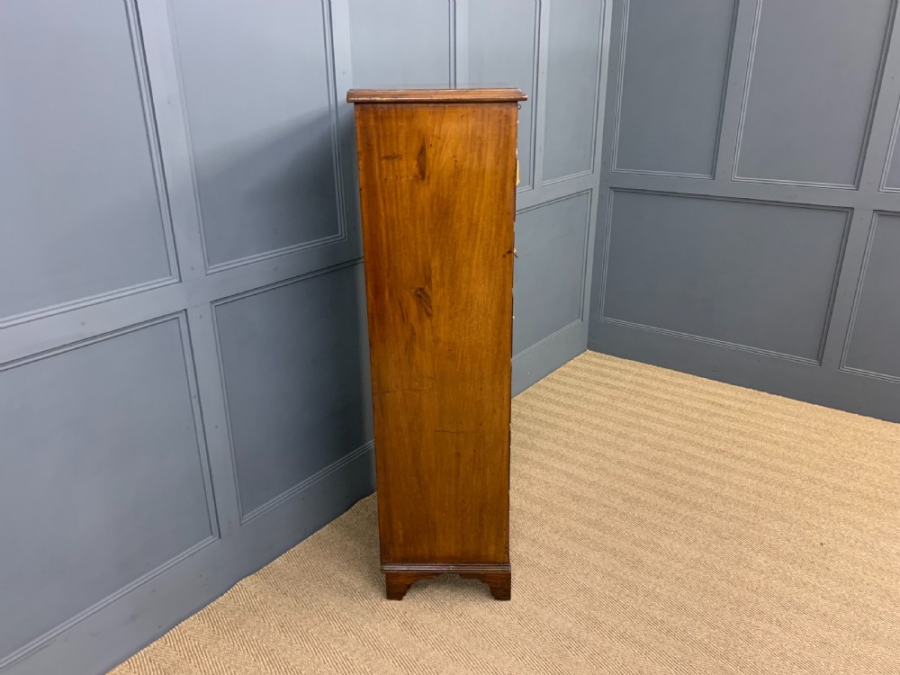 Edwardian Inlaid Mahogany Pillar Chest View VIII