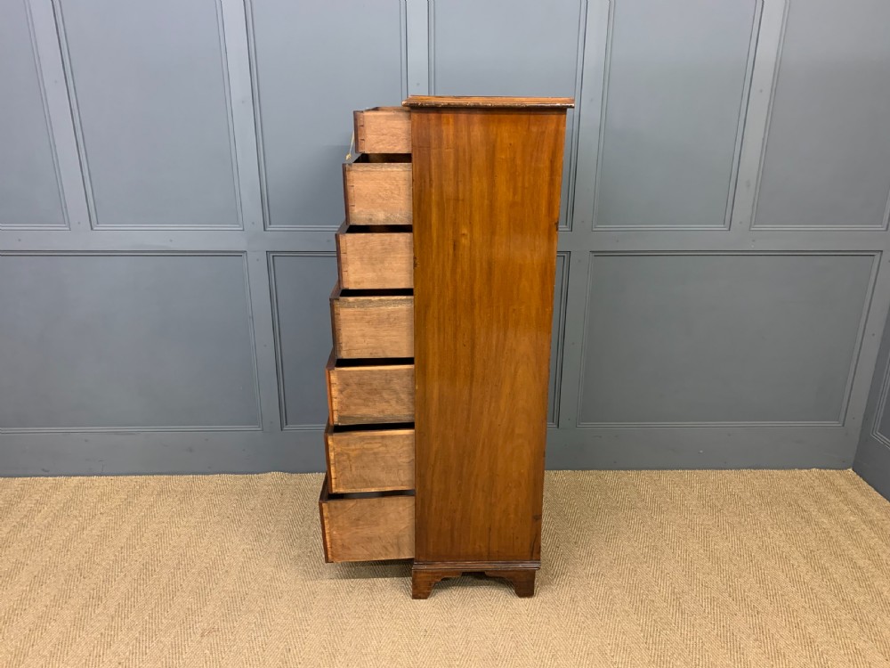 Edwardian Inlaid Mahogany Pillar Chest View XII
