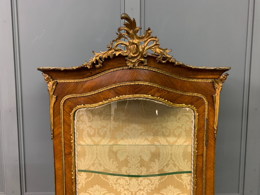 Vernis Martin Decorated French Kingwood Vitrine View IV