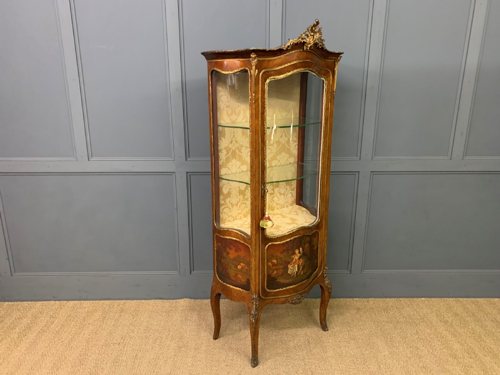 Vernis Martin Decorated French Kingwood Vitrine View VI