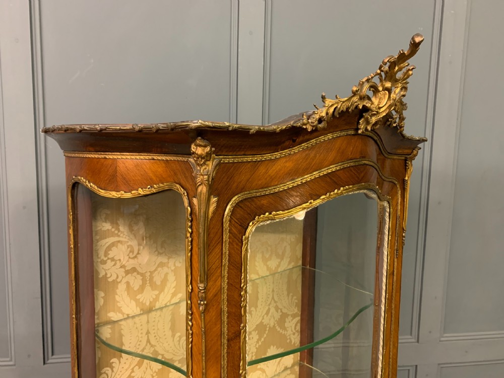 Vernis Martin Decorated French Kingwood Vitrine View VII