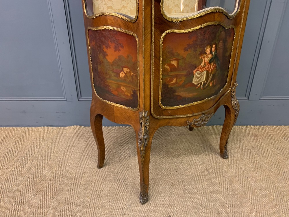Vernis Martin Decorated French Kingwood Vitrine View VIII