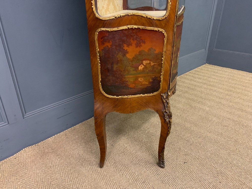 Vernis Martin Decorated French Kingwood Vitrine View IX
