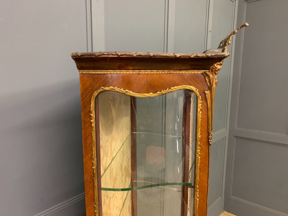Vernis Martin Decorated French Kingwood Vitrine View X