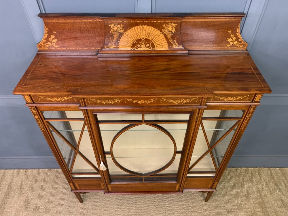 Inlaid Mahogany Display Cabinet by Maple & Co. View VIII