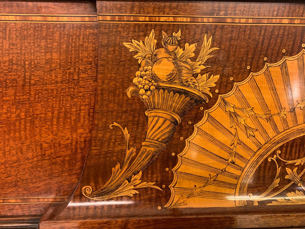Inlaid Mahogany Display Cabinet by Maple & Co. View X
