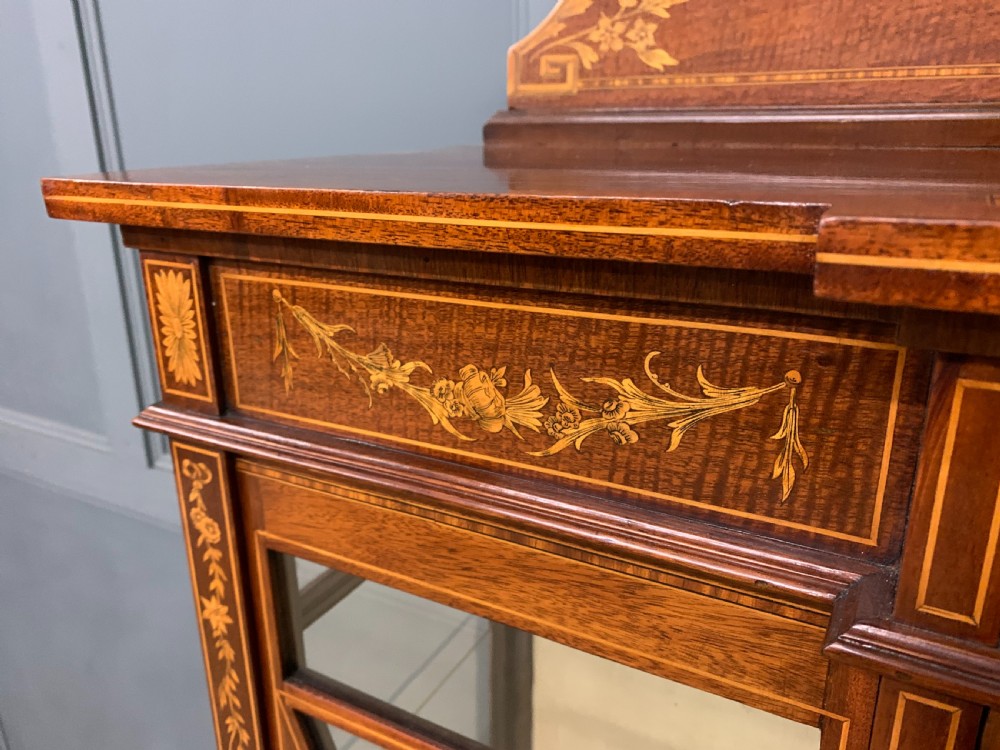 Inlaid Mahogany Display Cabinet by Maple & Co. View XII