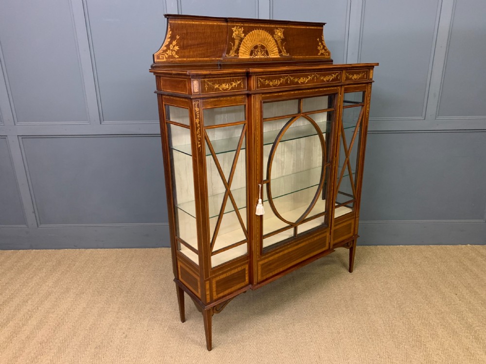 Inlaid Mahogany Display Cabinet by Maple & Co. View XIII