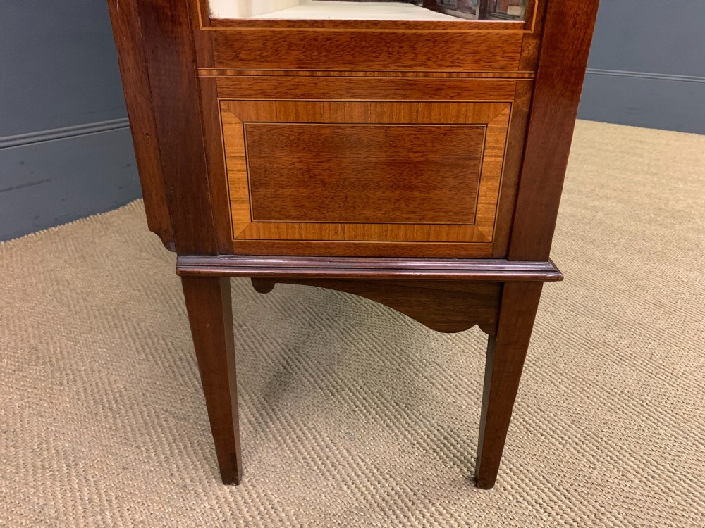 Inlaid Mahogany Display Cabinet by Maple & Co. View XV
