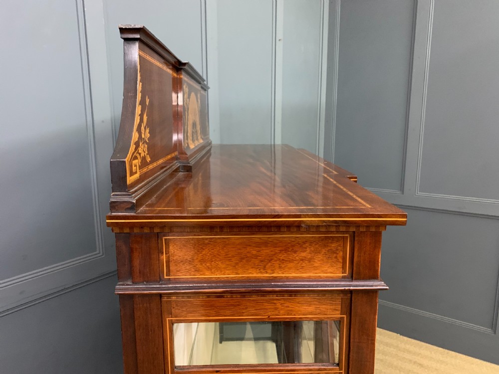 Inlaid Mahogany Display Cabinet by Maple & Co. View XVI