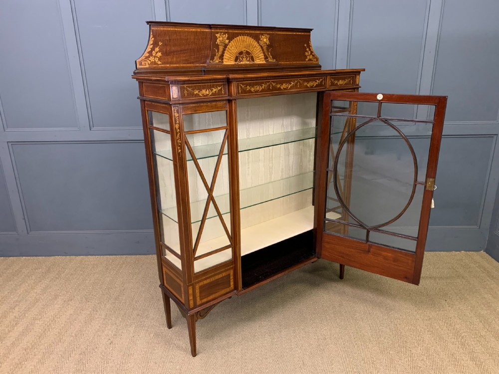 Inlaid Mahogany Display Cabinet by Maple & Co. View XVII