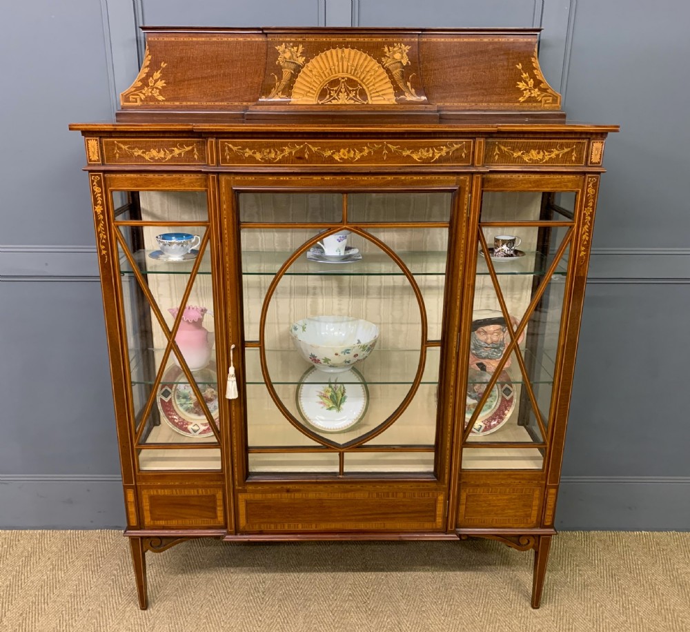 Inlaid Mahogany Display Cabinet by Maple & Co. View XXII