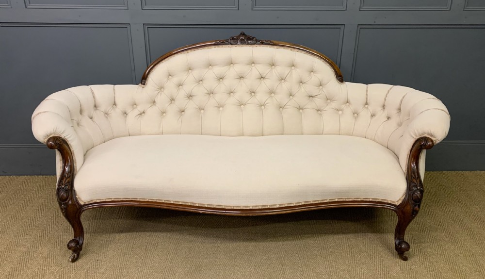 Victorian Walnut Settee