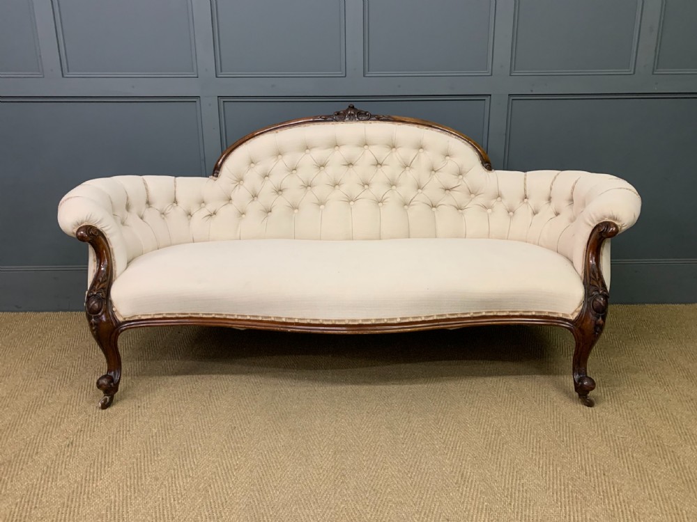 Victorian Walnut Settee View II