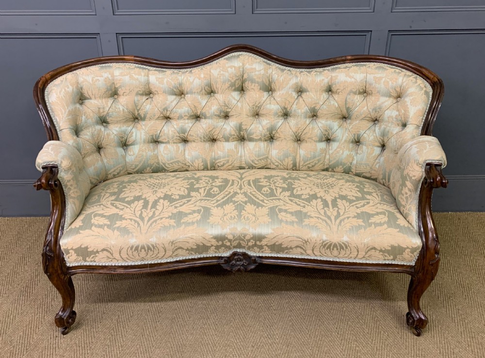 Victorian Rosewood Settee