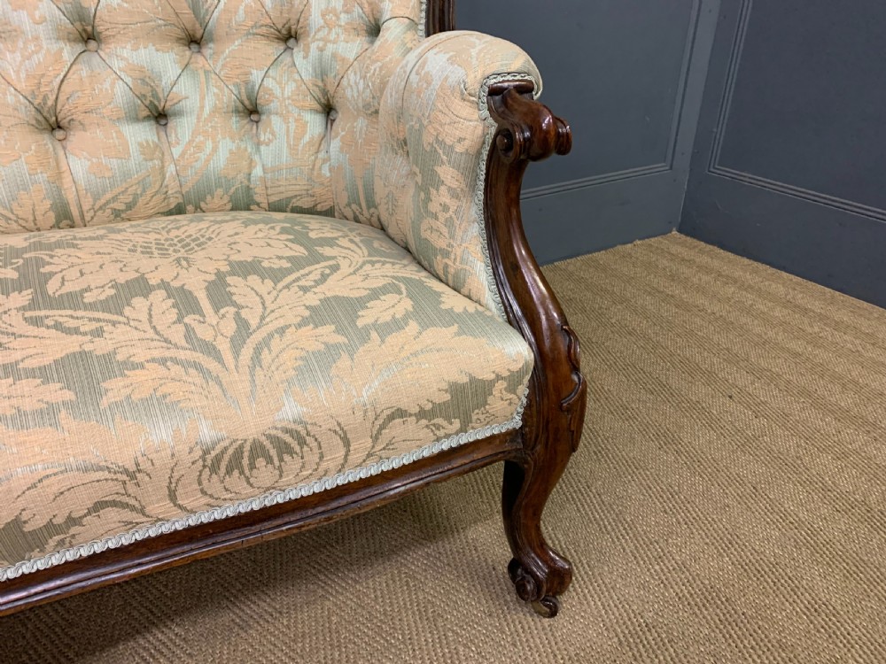 Victorian Rosewood Settee View IV