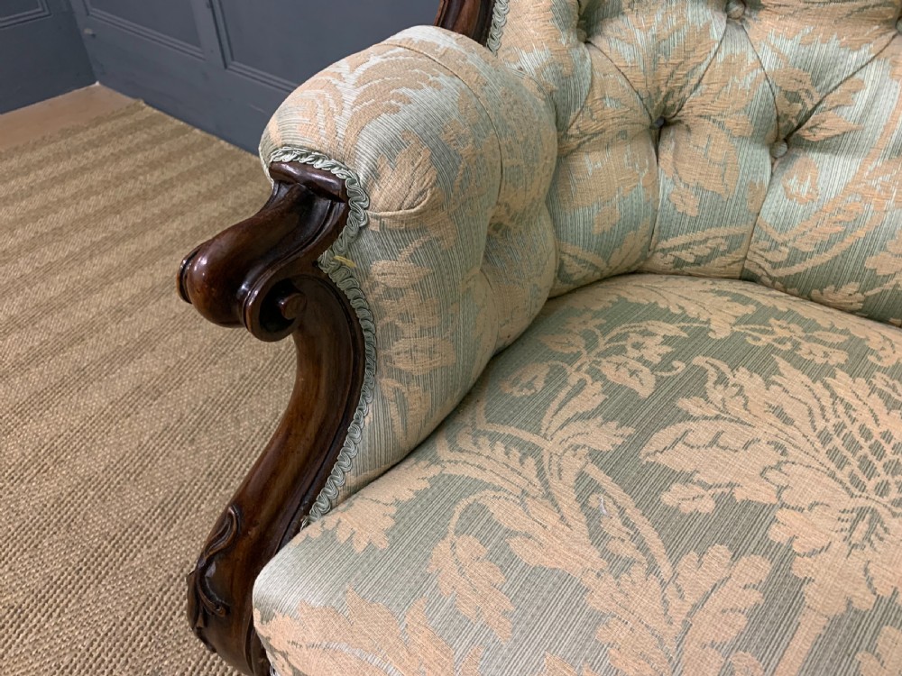 Victorian Rosewood Settee View VI