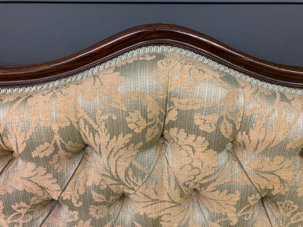 Victorian Rosewood Settee View IX